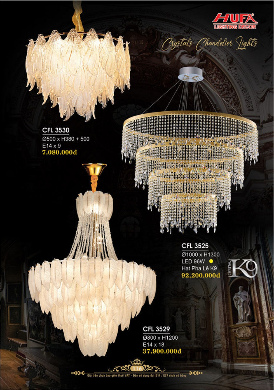 Bảng giá đèn trang trí HUFA